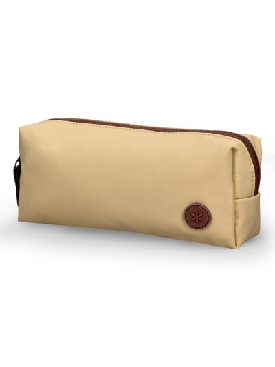 Estuche portatodo antartik 1 compartimento compañero de mochila teens beige 80 x 55 x 210 mm