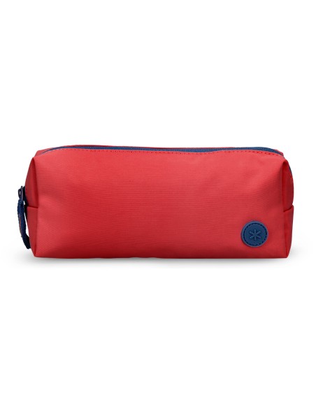 Estuche portatodo antartik 1 compartimento compañero de mochila teens granate 80 x 55 x 210 mm