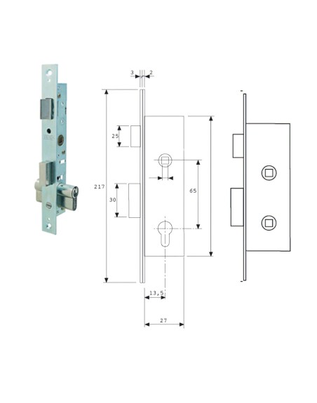 Cerradura Tesa 2204-nm/15
