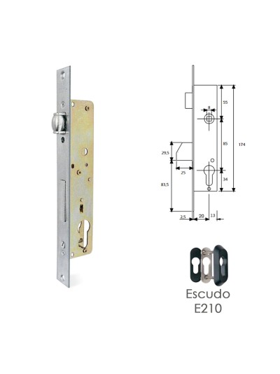 Cerradura Tesa 2216/20/3ai