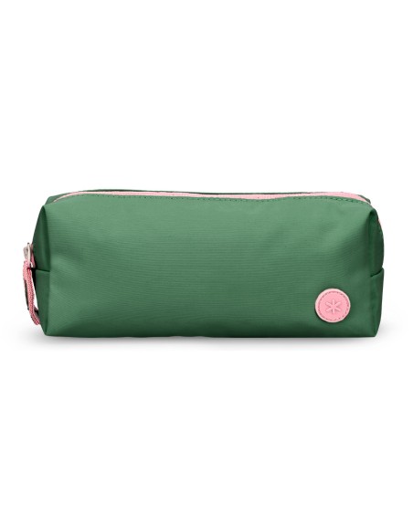 Estuche portatodo antartik 1 compartimento compañero de mochila teens verde 80 x 55 x 210 mm