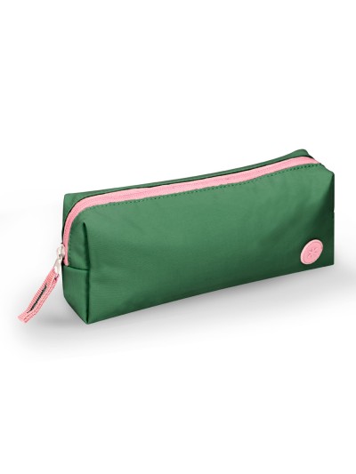 Estuche portatodo antartik 1 compartimento compañero de mochila teens verde 80 x 55 x 210 mm