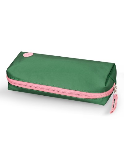 Estuche portatodo antartik 1 compartimento compañero de mochila teens verde 80 x 55 x 210 mm