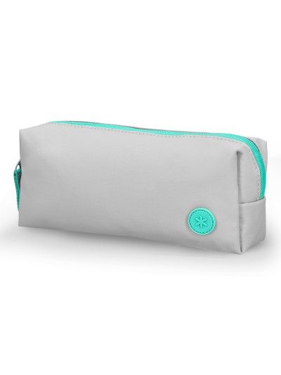 Estuche portatodo antartik 1 compartimento compañero de mochila teens gris 80 x 55 x 210 mm