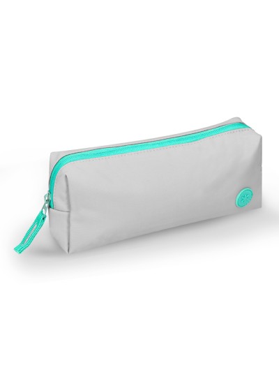 Estuche portatodo antartik 1 compartimento compañero de mochila teens gris 80 x 55 x 210 mm
