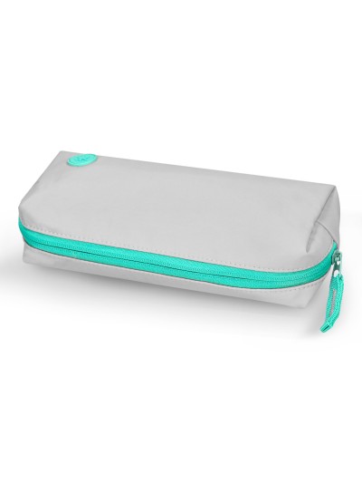 Estuche portatodo antartik 1 compartimento compañero de mochila teens gris 80 x 55 x 210 mm