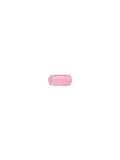 Estuche portatodo antartik 3 compartimentos compañero de mochila color rosa 100 x 60 x 220 mm