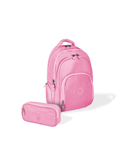 Mochila antartik multibolsillo 19l compartimento para portatil y tablet color rosa 450 x 160 x 300 mm