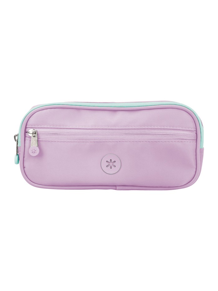 Estuche portatodo antartik 3 compartimentos compañero de mochila color morado 100 x 60 x 220 mm Estuche portatodo antartik 3 compartimentos compañero de mochila color morado 100 x 60 x 220 mm