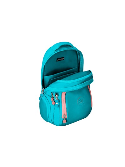 Mochila antartik multibolsillo 19l compartimento para portatil y tablet color azul turquesa 450 x 160 x 300 mm