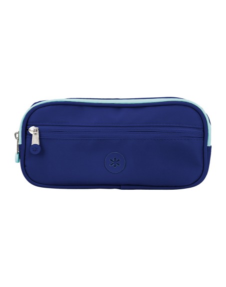 Estuche portatodo antartik 3 compartimentos compañero de mochila color azul marino 100 x 60 x 220 mm