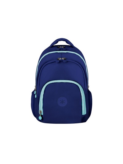 Mochila antartik multibolsillo 19l compartimento para portatil y tablet color azul marino 450 x 160 x 300 mm