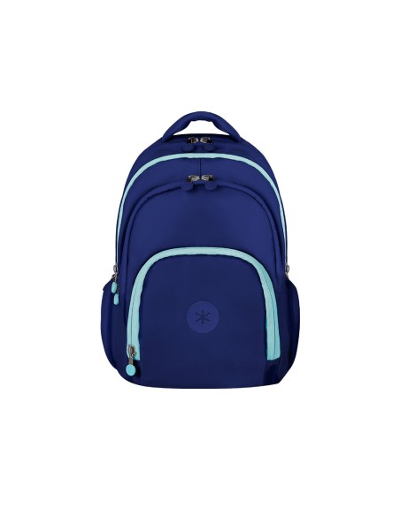 Mochila antartik multibolsillo 19l compartimento para portatil y tablet color azul marino 450 x 160 x 300 mm
