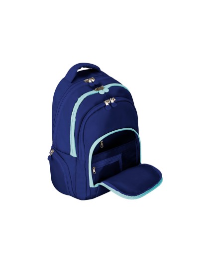 Mochila antartik multibolsillo 19l compartimento para portatil y tablet color azul marino 450 x 160 x 300 mm