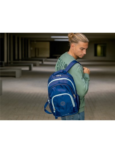 Mochila antartik multibolsillo 19l compartimento para portatil y tablet color azul marino 450 x 160 x 300 mm