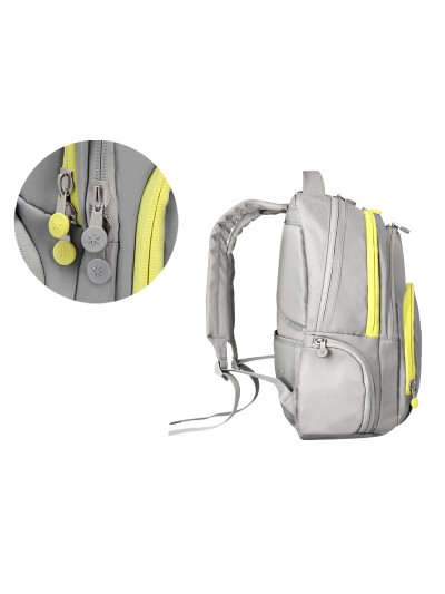 Mochila antartik multibolsillo 19l compartimento para portatil y tablet color gris 450 x 160 x 300 mm
