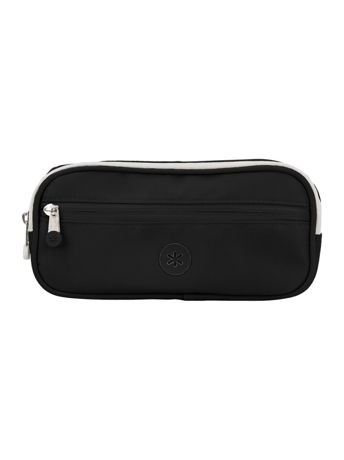 Estuche portatodo antartik 3 compartimentos compañero de mochila color negro 100 x 60 x220 mm Estuche portatodo antartik 3 compartimentos compañero de mochila color negro 100 x 60 x220 mm