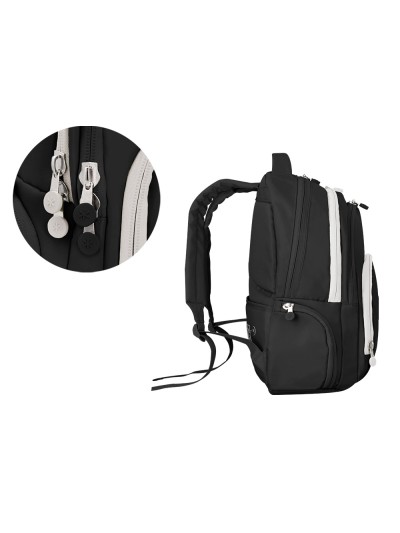 Mochila antartik multibolsillo 19l compartimento para portatil y tablet color negro450 x 160 x 300 mm
