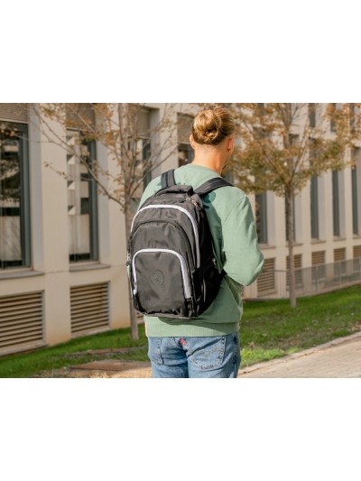 Mochila antartik multibolsillo 19l compartimento para portatil y tablet color negro450 x 160 x 300 mm
