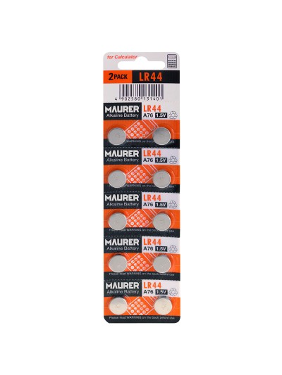 Pila Boton Litio LR44 (Blister 10 Pilas)