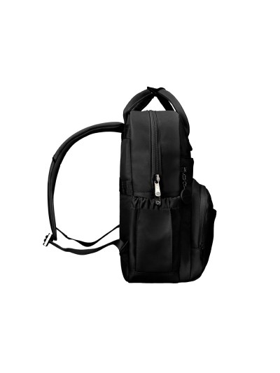 Mochila antartik diseño casual con asa multibolsillo color negro 410x120x290 mm