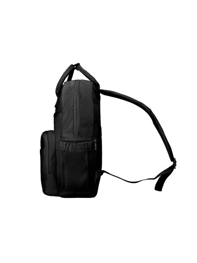 Mochila antartik diseño casual con asa multibolsillo color negro 410x120x290 mm
