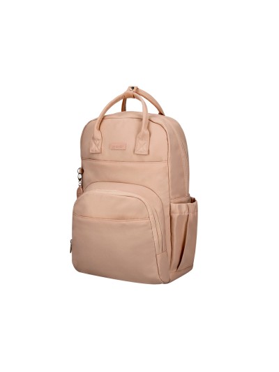 Mochila antartik diseño casual con asa multibolsillo color beige 410x120x290 mm