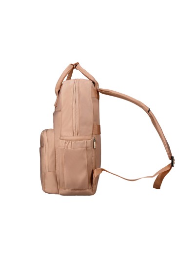 Mochila antartik diseño casual con asa multibolsillo color beige 410x120x290 mm