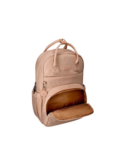 Mochila antartik diseño casual con asa multibolsillo color beige 410x120x290 mm