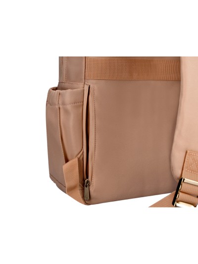Mochila antartik diseño casual con asa multibolsillo color beige 410x120x290 mm