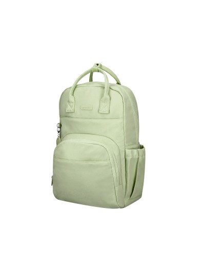 Mochila antartik diseño casual con asa multibolsillo color verde matcha 410x120x290 mm