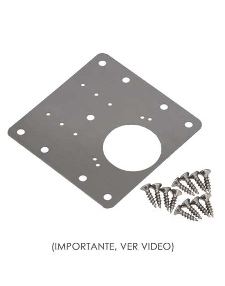 Placas de Reparacion Bisagras Cazoleta 9x9 cm. 1 piezas. Placa Repara Puertas, Placa Reparación Bisagras Mueble