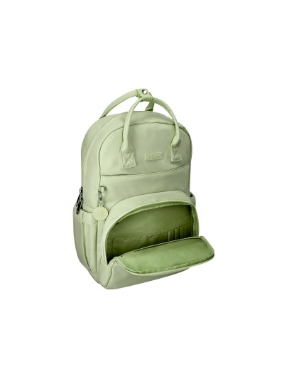 Mochila antartik diseño casual con asa multibolsillo color verde matcha 410x120x290 mm