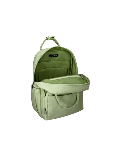 Mochila antartik diseño casual con asa multibolsillo color verde matcha 410x120x290 mm