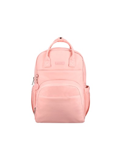 Mochila antartik diseño casual con asa multibolsillo color rosa 410x120x290 mm