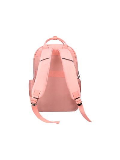 Mochila antartik diseño casual con asa multibolsillo color rosa 410x120x290 mm