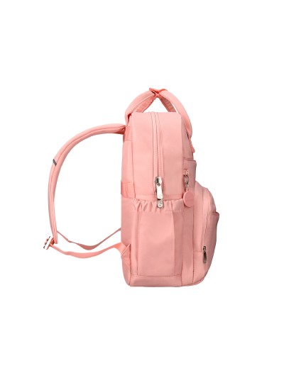 Mochila antartik diseño casual con asa multibolsillo color rosa 410x120x290 mm