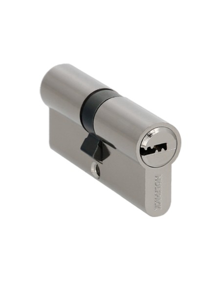Cilindro Seguridad 30x30 mm. Leva Larga Niquelado Con 5 llaves