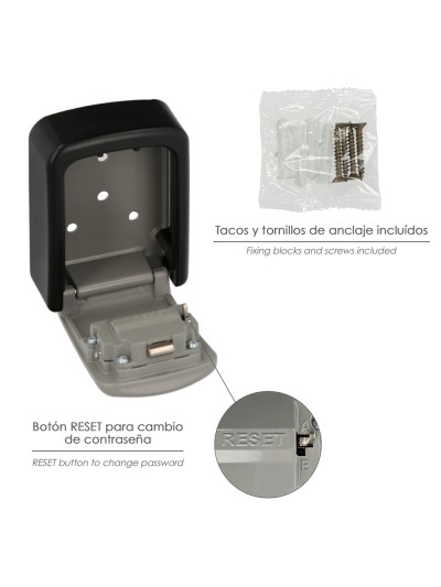 Caja De Seguridad Para Llaves Con Codigo, 4 Digitos. Caja Llaves, Caja Llaves Calle, Caja De Llaves Pared, Caja De Llaves Codigo