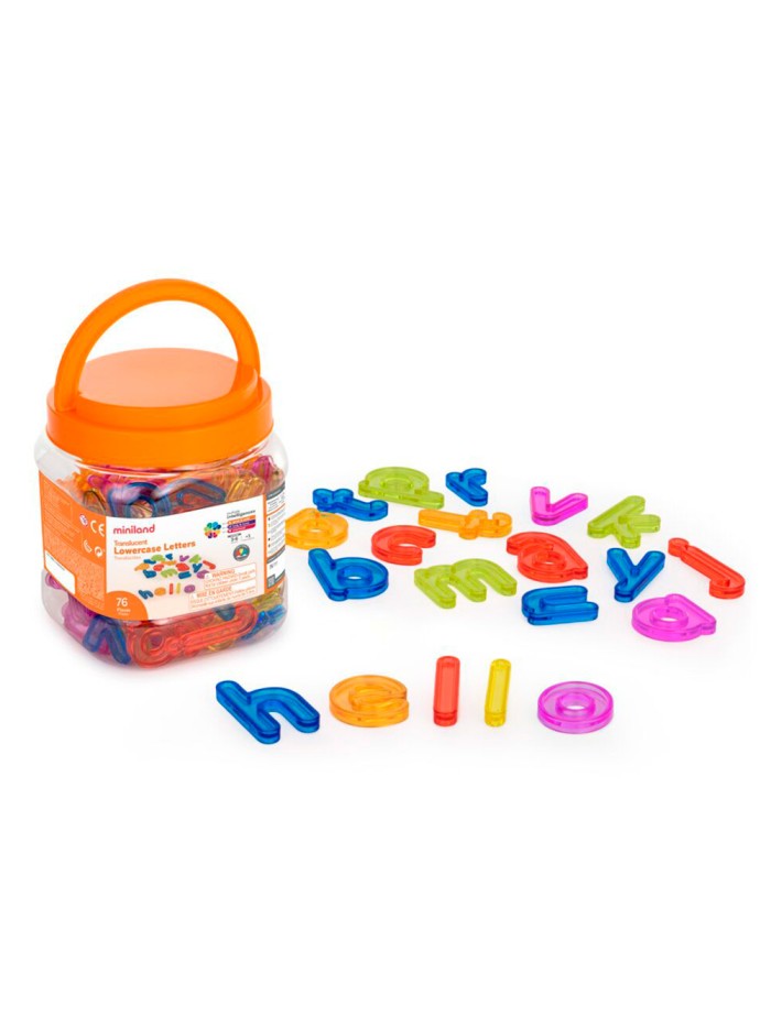Juego didactico miniland letras minusculas translucidas Juego didactico miniland letras minusculas translucidas