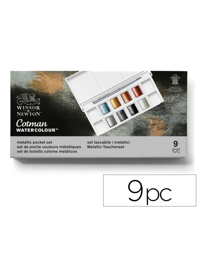 Acuarela winsor&newton caja metalica bolsillo con 8 colores metalicos + pincel Acuarela winsor&newton caja metalica bolsillo con 8 colores metalicos + pincel