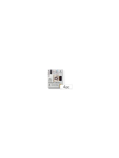 Tinta caligrafica winsor&newton set de 4 botes colores metalicos 14 ml