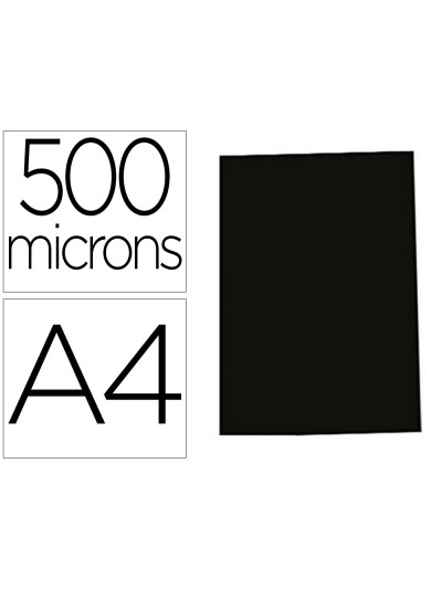 Tapa de encuadernacion gbg polipropileno polycover opaca 500 mc din a4 color negro pack de 100 unidades