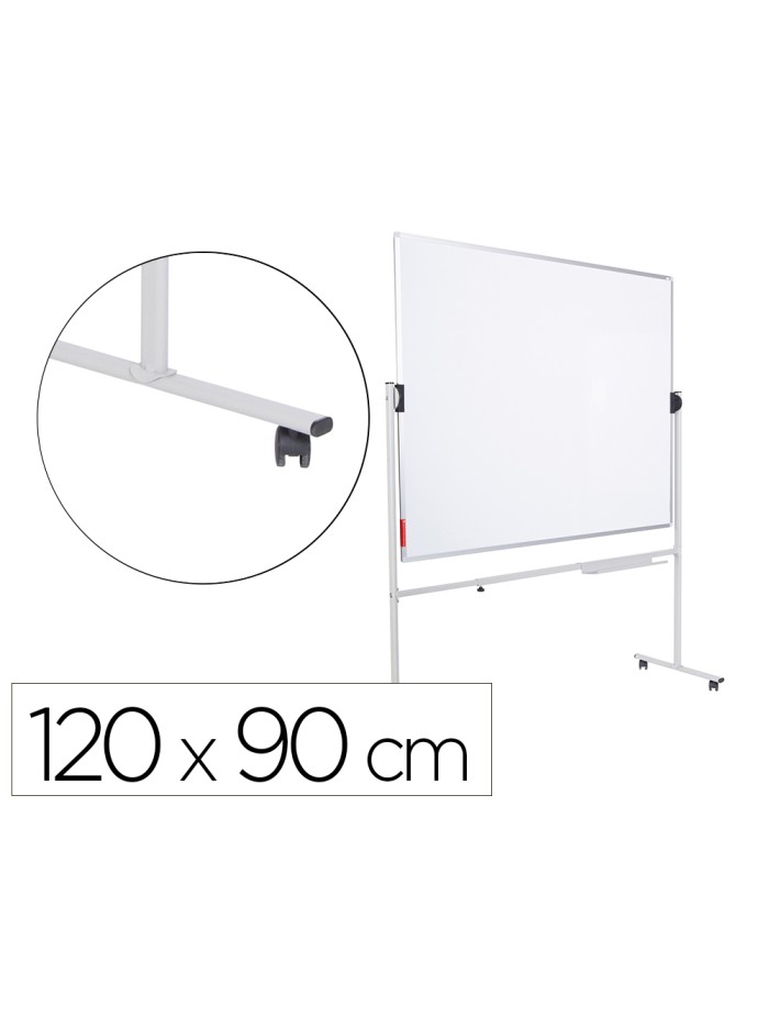 Pizarra blanca rocada volteable doble cara magnetica acero lacado 120x90 cm Pizarra blanca rocada volteable doble cara magnetica acero lacado 120x90 cm