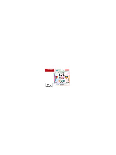 Set stabilo pastel love mini world pen 68 / point 88 / boss / swano 35 unidades surtidas