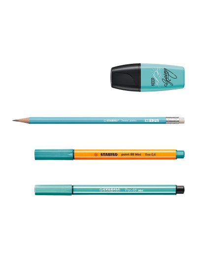 Set stabilo pastel love mini world pen 68 / point 88 / boss / swano 35 unidades surtidas