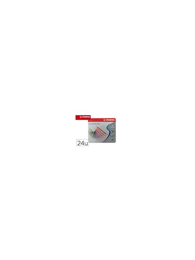 Lapices de colores stabilo acuarelables carbothello arty estuche metalico de 24 colores surtidos