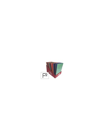 Carpeta gomas solapas saro carton folio colores surtidos