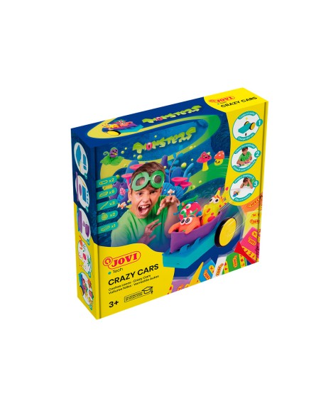 Juego jovi plastilina jovitech crazy cars monsters kit