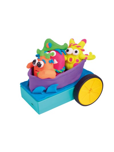 Juego jovi plastilina jovitech crazy cars monsters kit